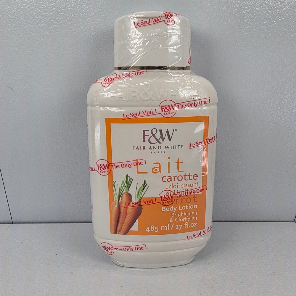 FAIR AND WHITE PARIS Carrot Brightening Clarifying Body‎ Lotion 17 Fl Oz
